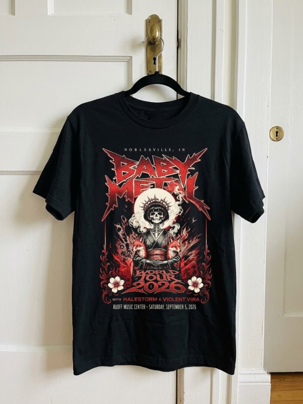Babymetal Noblesville IN 2026 Event Live At Ruoff Music Center Reprint T-Shirt